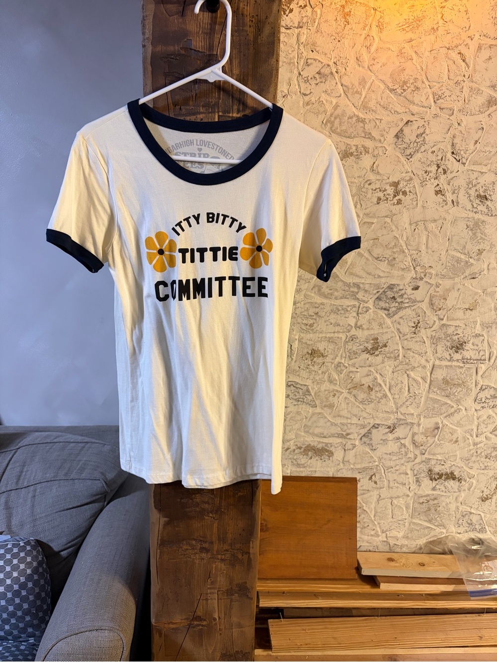 Sugarhigh Lovestoned Itty Bitty Titty Commitee ringer Tee